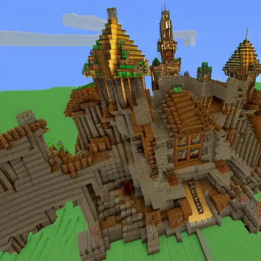 Image similar to big castle , Minecraft build