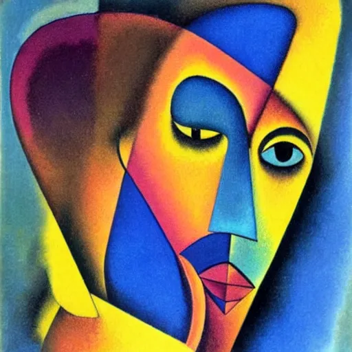 Prompt: 3d smooth shapes and gradients portrait of a woman by Kandinsky