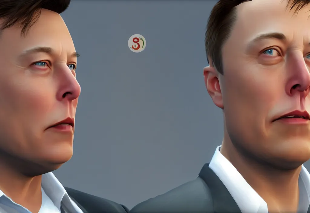 Image similar to a screenshot of elon musk in the video game in the sims. close up, 3 d rendering. unreal engine. amazing likeness. very detailed.