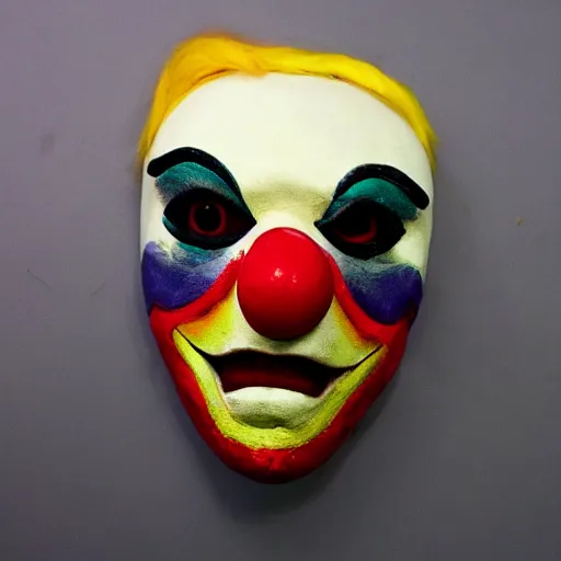 Image similar to clown mask with fangs