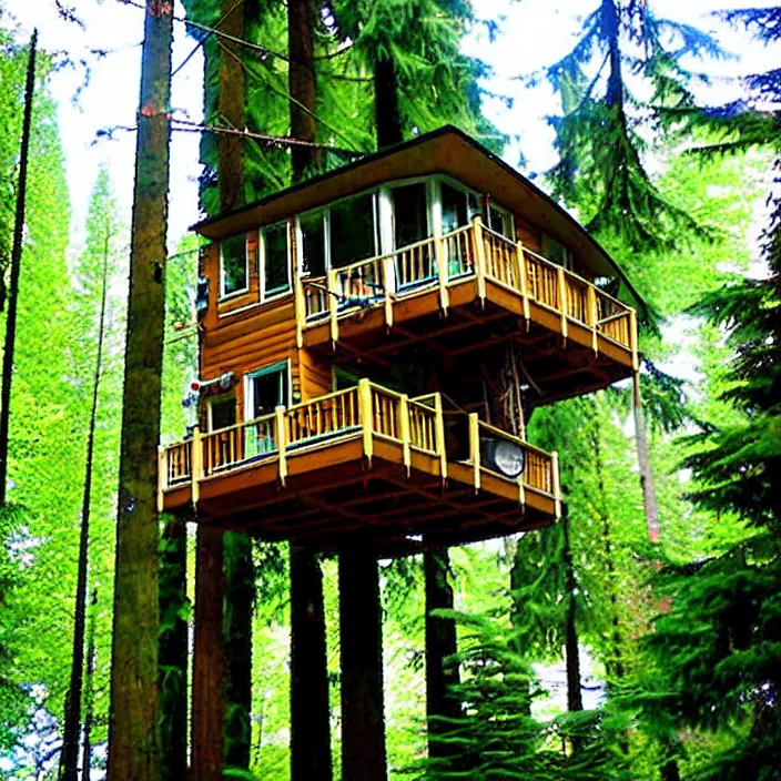 Image similar to mobile home tree house at vanvcouver,british columbia,canada