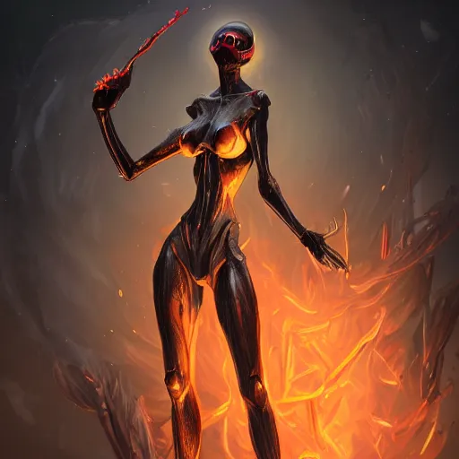 Prompt: hot humanoid insect woman, slender and muscular build, large mosquito wings, evil smile and glowing eyes, burning world, detailed, dark art, digital art, artstation, concept art, 4 k, 8 k