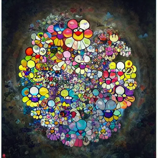 Prompt: my soul is painted like the wings of butterflies fairy tales of yesterday will grow but never die, inspired by takashi murakami