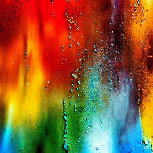 Prompt: abstract color splash with water