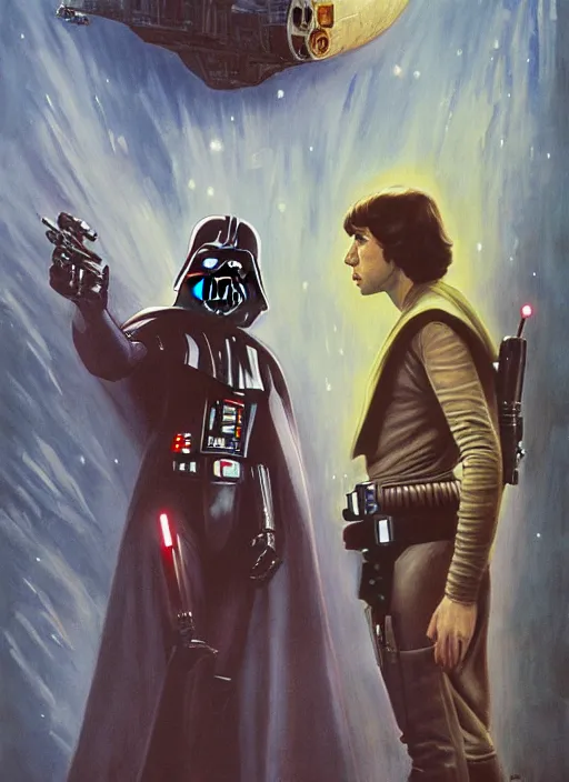 Image similar to star wars art by bernard villemot