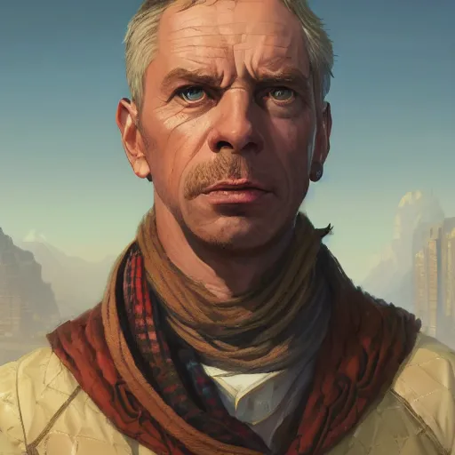 Image similar to highly detailed portrait, lord boldemor, in gta v, stephen bliss, unreal engine, fantasy art by greg rutkowski, loish, rhads, ferdinand knab, makoto shinkai and lois van baarle, ilya kuvshinov, rossdraws, tom bagshaw, global illumination, radiant light, detailed and intricate environment