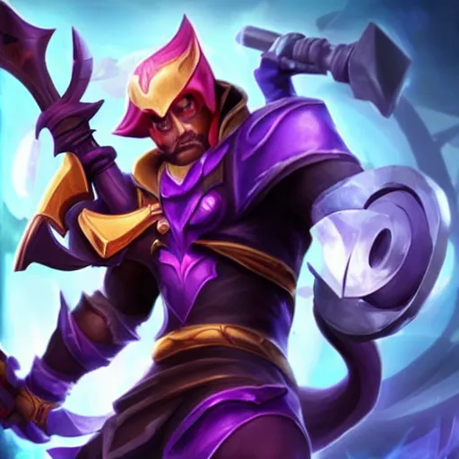 Image similar to Jax (league of legends) with a real weapon