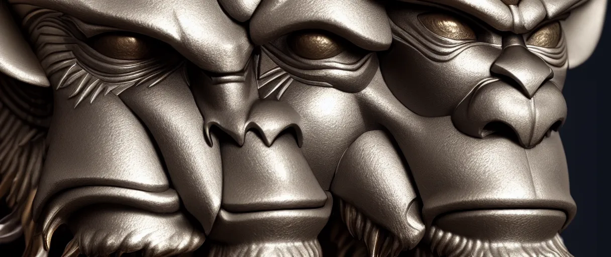 Prompt: hyperrealistic highly detailed bust portrait of an art deco sun wukong with iridescent armor sharp concept art wayne barlowe cinematic lighting 8k low angle shallow depth of field