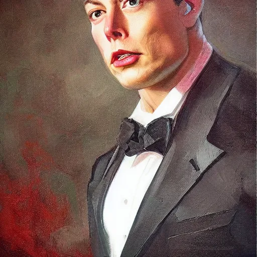 Prompt: “the ultimate gigachad, incredibly muscular Elon Musk with chiseled jawline, trending on /r/moreplatesmoredates, oil on canvas artstation by J. C. Leyendecker and Edmund Blair Leighton and Charlie Bowater octane render”