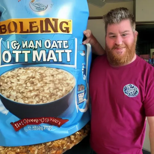 Image similar to Big Man, Big Oatmeal