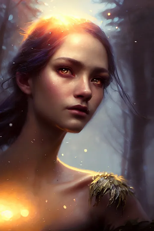 Image similar to cinematic shot of an epic portrait of a fairy dressed in military clothes, shiny skin, beautiful eyes, beautiful, small details, night setting, realistic poster with volumetric light from craig mallism, artgerm, jeremy lipkin and michael garmash, unreal engine, radiant light, detailed and complex environment, digital art, trends at art station, a masterpiece