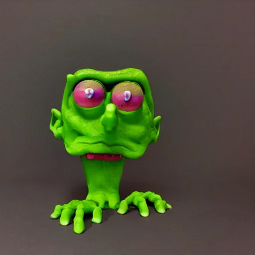 Prompt: claymation style cronenberg monster