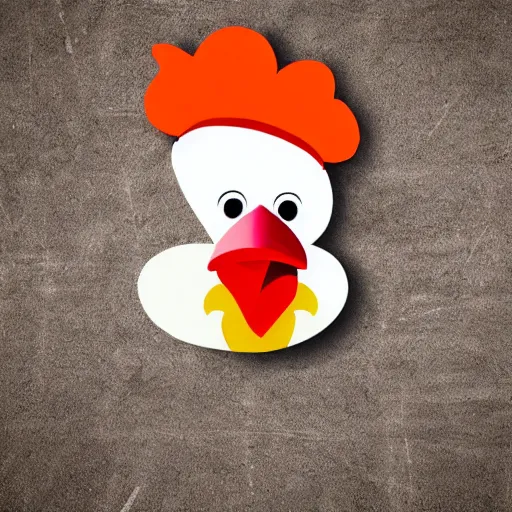 Image similar to chicken dressed as an inmate