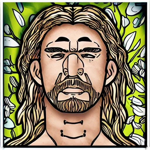 Image similar to otzi, coloring book,