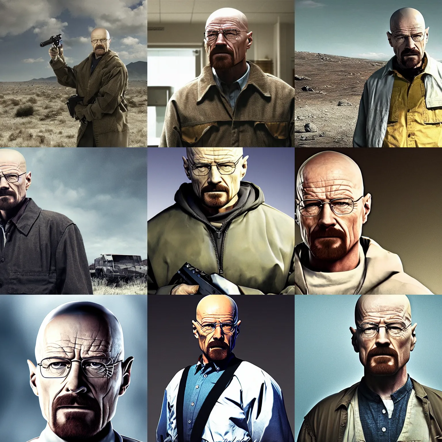 Prompt: walter white as a character in battlefield