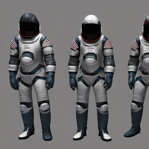 Prompt: space suits for Knights templars, octane render, cinemaetic lighting