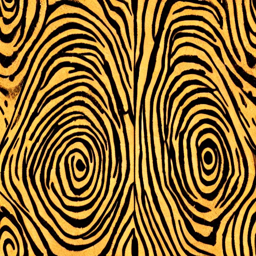 Prompt: fingerprints patterns become wood pattern expressive beautiful typography rich hard edges high contrast brush