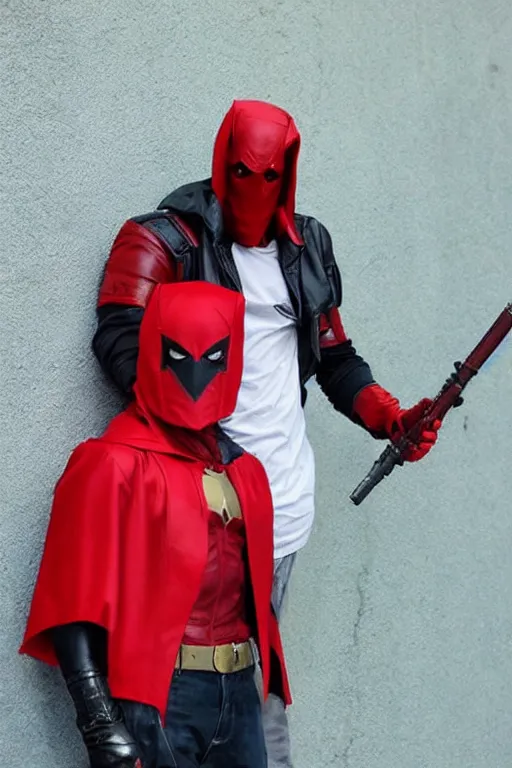 Image similar to red hood cosplay