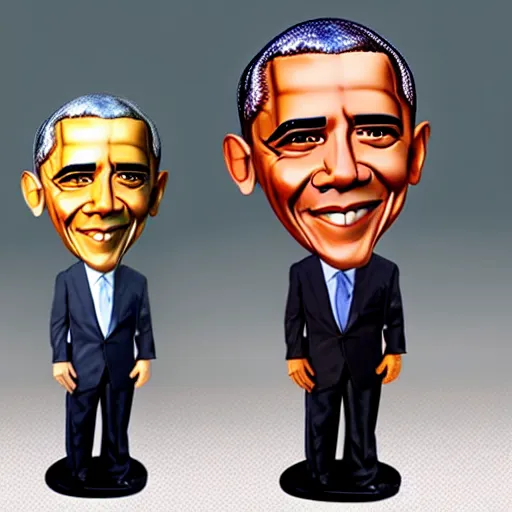 Image similar to barack obama plastic figurine bobblehead toy