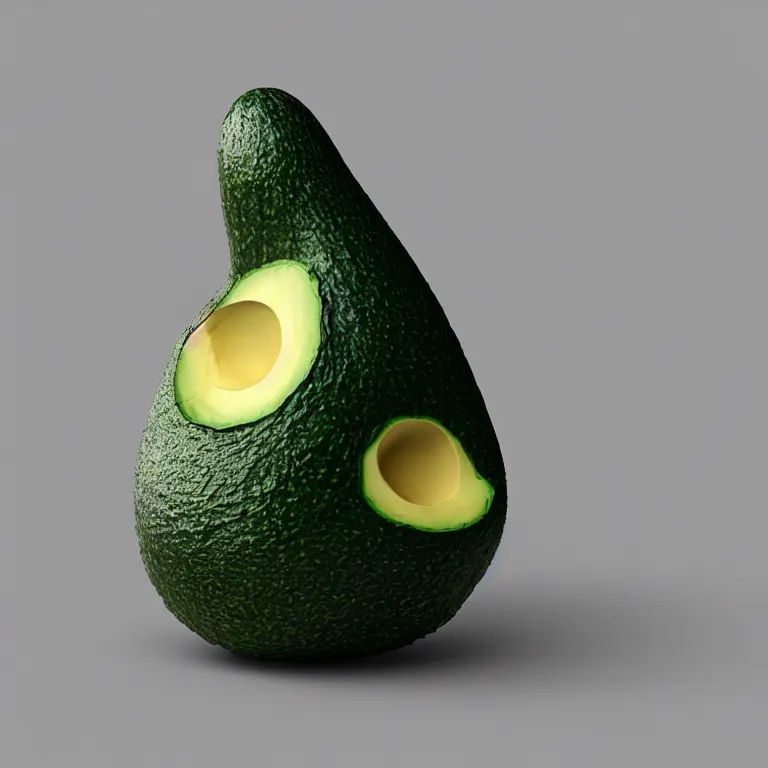 Image similar to Avocado Chair in real life, 8k resolution, hyper realistic