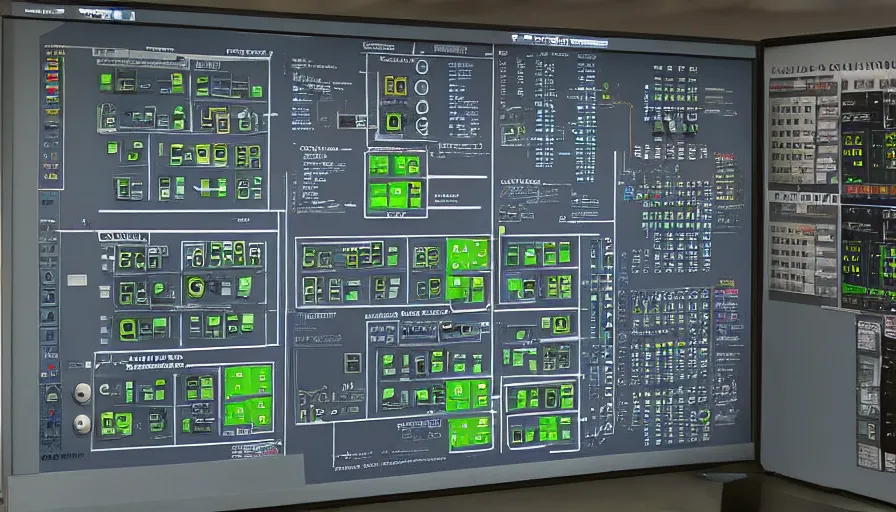 Image similar to nuclear power plant control panel