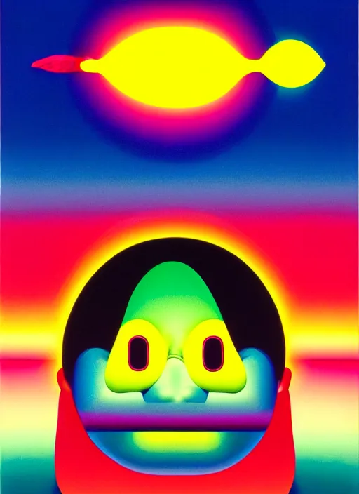 Prompt: happy person by shusei nagaoka, kaws, david rudnick, airbrush on canvas, pastell colours, cell shaded, 8 k