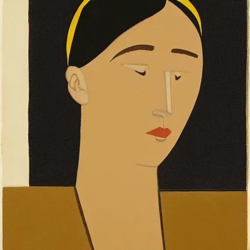 Prompt: a portrait of a character in a scenic environment by will barnet