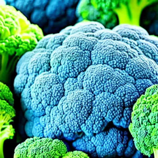 Image similar to blue colored broccoli