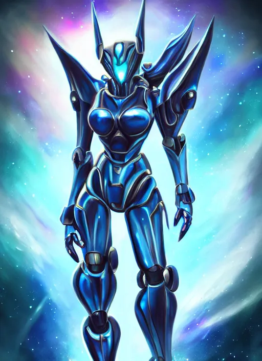 Image similar to cinematic goddess shot, cosmic sized perfectly proportioned stunning beautiful hot anthropomorphic robot mecha female dragon, in space, nebula background, larger than galaxies, holding galaxy, sharp claws, sleek silver armor, epic proportions, epic size, epic scale, digital art, furry art, macro art, dragon art, giantess art, warframe fanart, furaffinity, deviantart