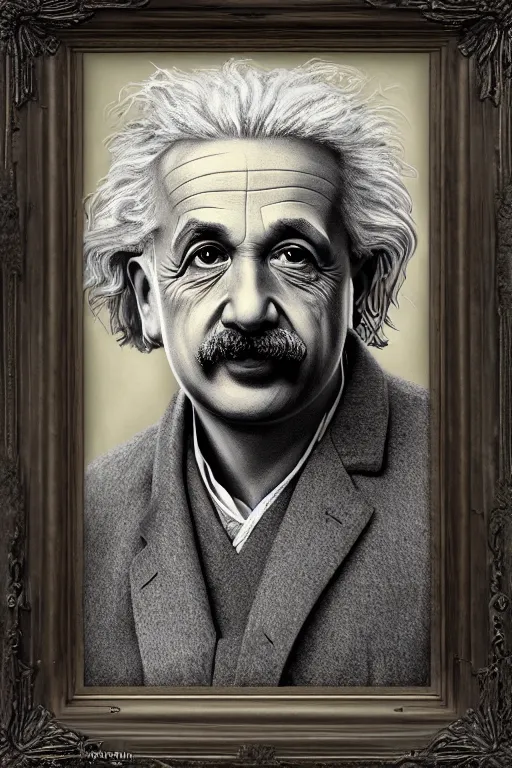 Prompt: intricate mooth color portrait of albert einstein in the style of tom bagshaw, 8 k octane beautifully detailed render