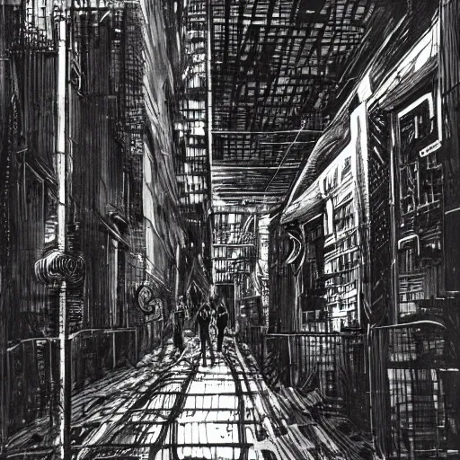 Image similar to moscow streets by tsutomu nihei