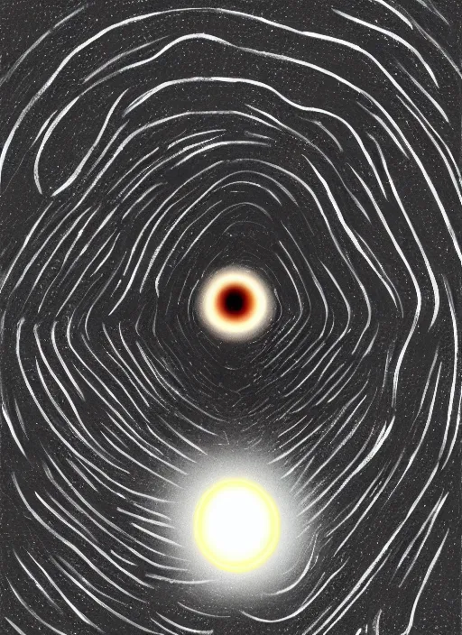 Prompt: a black hole as a human