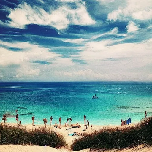 Prompt: most beautiful view of a beach, trending on Instagram