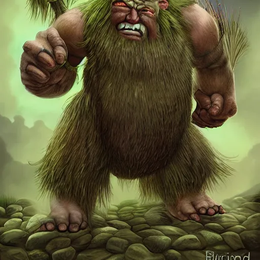 Image similar to a gigantic troll by brian ground