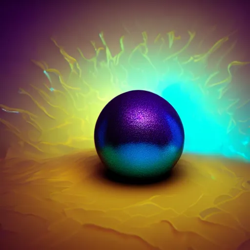 Prompt: gold and purple and cyan paint dripping over a dark crystal, raytracing 3d render, 8k light caustics