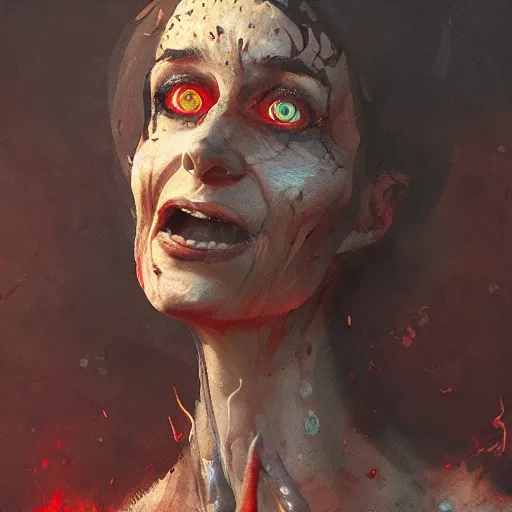 Image similar to agony humanized by greg rutkowski