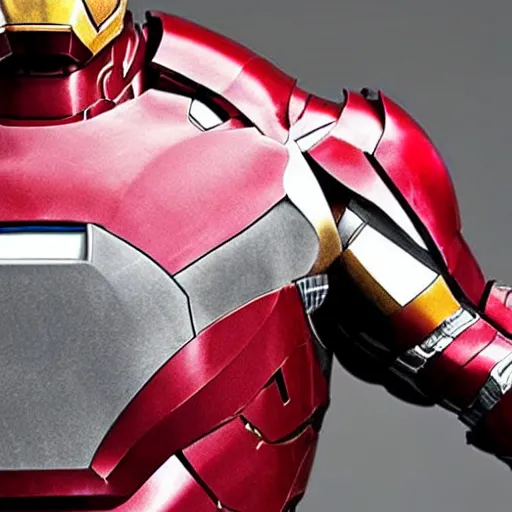 Prompt: iron man suit with arm torn off, 4k realistic photo