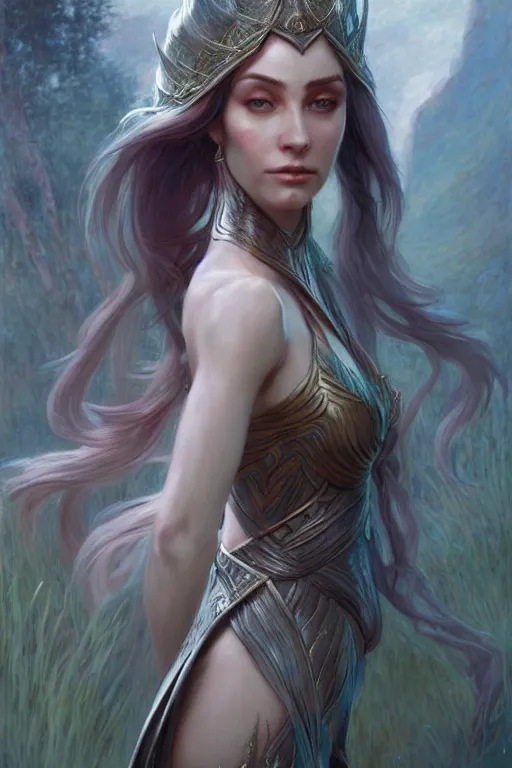 Image similar to beautiful elven princess, accurate anatomy, only two hands, highly detailed, digital painting, artstation, concept art, smooth, sharp focus, illustration, Unreal Engine 5, 8K, art by ross tran and greg rutkowski and claude monet