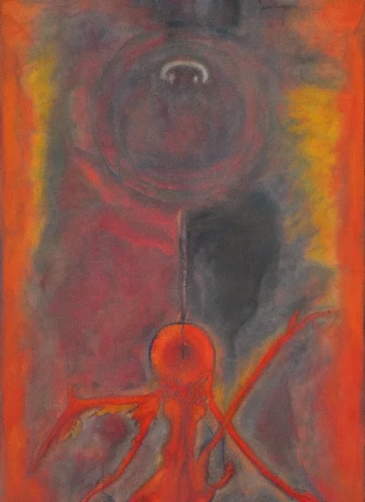 Image similar to biomechanical talisman of a spell for the emanation of yoth that requires a child's blood by maggi mcdonald, mark rothko, sabina klein