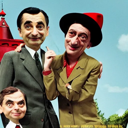 Image similar to criterion collection cover art for the film Mr. Bean goes on Holiday