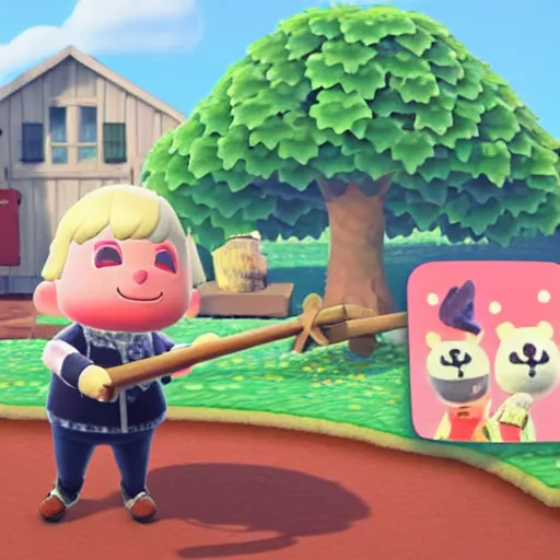 Image similar to boris johnson as an animal crossing villager. animal crossing new horizons, octane render