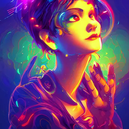 Image similar to skill magic deepdream radiating a glowing aura stuff loot legends stylized digital illustration video game icon artstation lois van baarle, ilya kuvshinov, rossdraws,