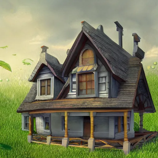 Image similar to a house, fantasy digital art