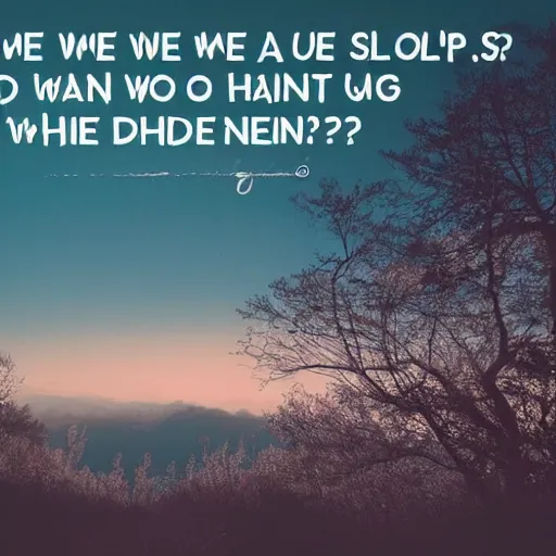 Image similar to when we are falling sleep, where do we go?