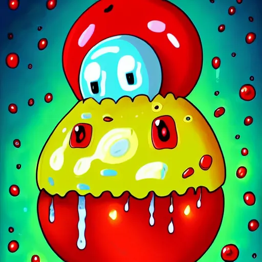 Image similar to ❤🔥🍄🌪, trending on art station, in the sky, cute jelly bean creatures cartoon,