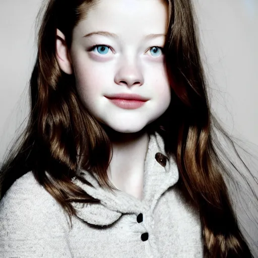 Image similar to aesthetic portrait of mackenzie foy