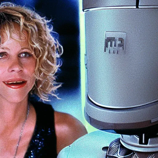 Image similar to Meg Ryan robot