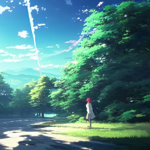 Prompt: a journey across time, anime scenery by Makoto Shinkai