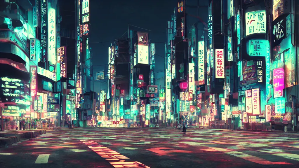 Prompt: japan cyber punk, night vibes, neon lit, cinematic lighting, octane render, 4 k, dark, hyper realistic