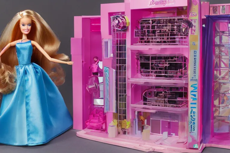 Prompt: barbie\'s first particle accelerator